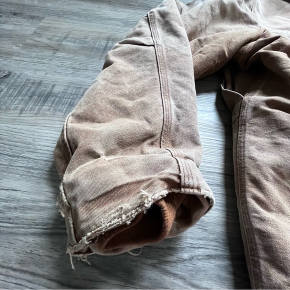 Carhartt J141 211 Men's 3X tall Sherpa Lined Canvas Duck Jacket distressed - Picture 7 of 16